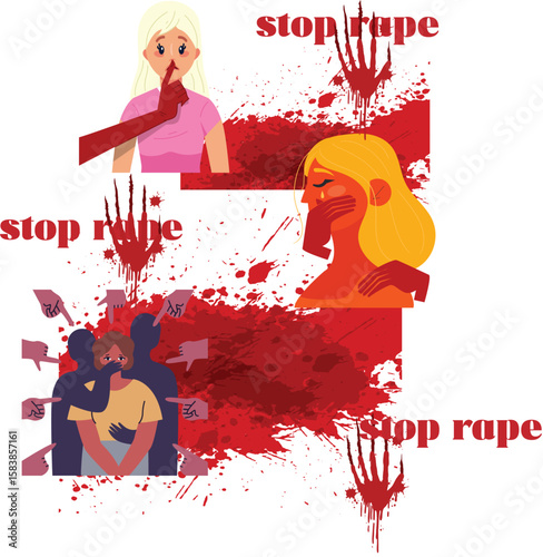 Powerful Stop Rape Awareness Campaign Design