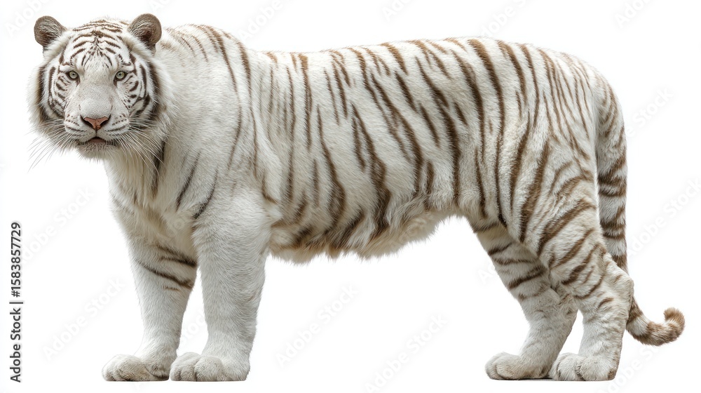 Obraz premium White tiger portrait
