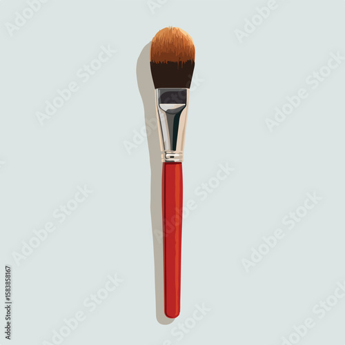 paint brush isolated in White Background, paint brush vector, Flat lay vector illustration