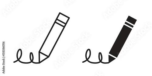 Write icon vector illustration on a transparent background.