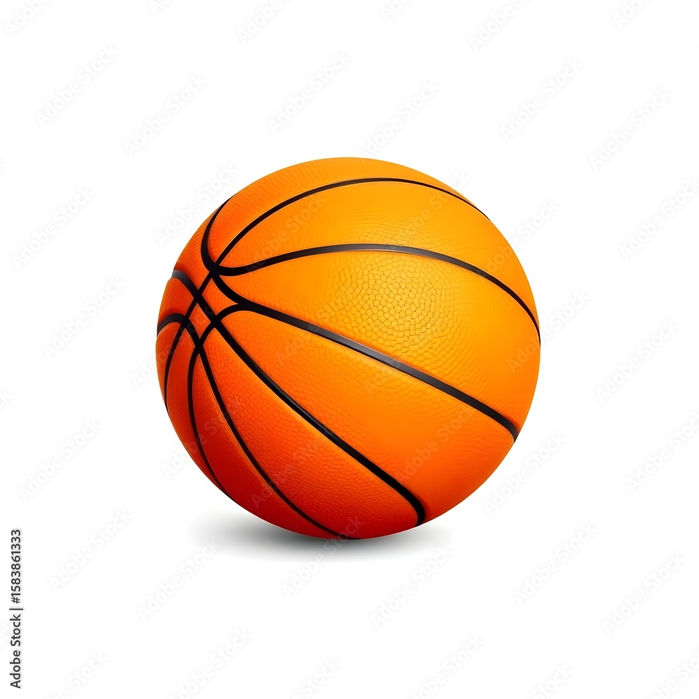 Fototapeta premium basketball ball isolated on white