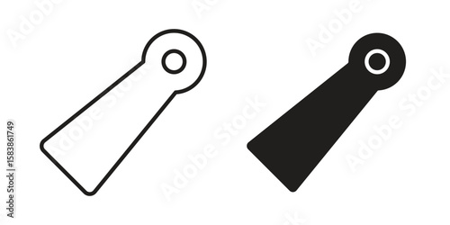 Shoehorn icon vector illustration on a transparent background.
