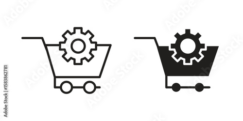 Procurement icon vector illustration on a transparent background.