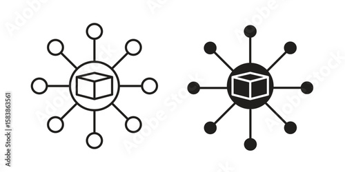 Multi channel icon vector illustration on a transparent background.