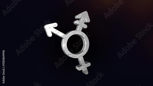 Transgender Symbol 3d Animation