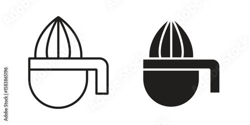Hand Juicer icon vector illustration on a transparent background.