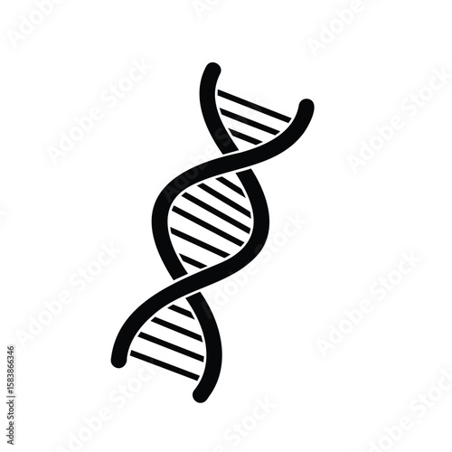 Black DNA Strand Unraveling the Mysteries of Genetics in a Simple Symbolic Representation