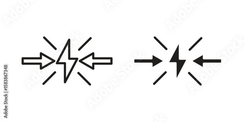 Conflict icon vector illustration on a transparent background.