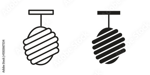 Cocoon icon vector illustration on a transparent background.