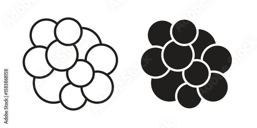Cancer icon vector illustration on a transparent background.