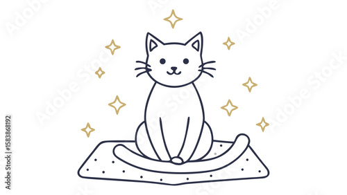 cat with a gift