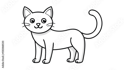 cat animal cartoon vector pet kitten illustration vector illustration of cartoon cat