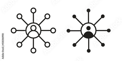 Affiliate marketing icon vector illustration on a transparent background.