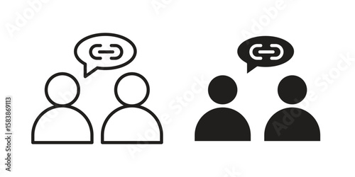 Affiliate link icon vector illustration on a transparent background.
