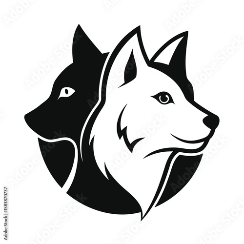 vector illustration of a dog