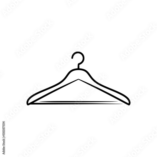 Outline Hanger Vector Icon