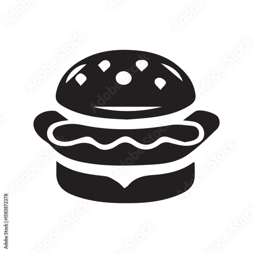 Burger icon vector