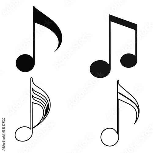 Music Note vector Set