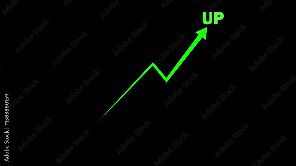  Stock Market Uptrend Graph
with Transparent Background,
Business and Finance Growth Indicators, Animated vedio of graph with alpha channel in 4k.