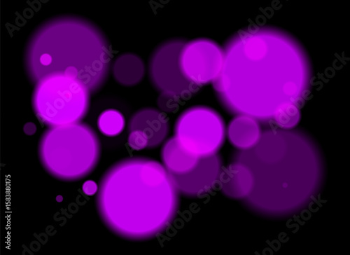 Colorful glowing circles with soft blur create floating dreamy composition. Overlapping round shapes form gentle visual flow on dark background with subtle light transitions.