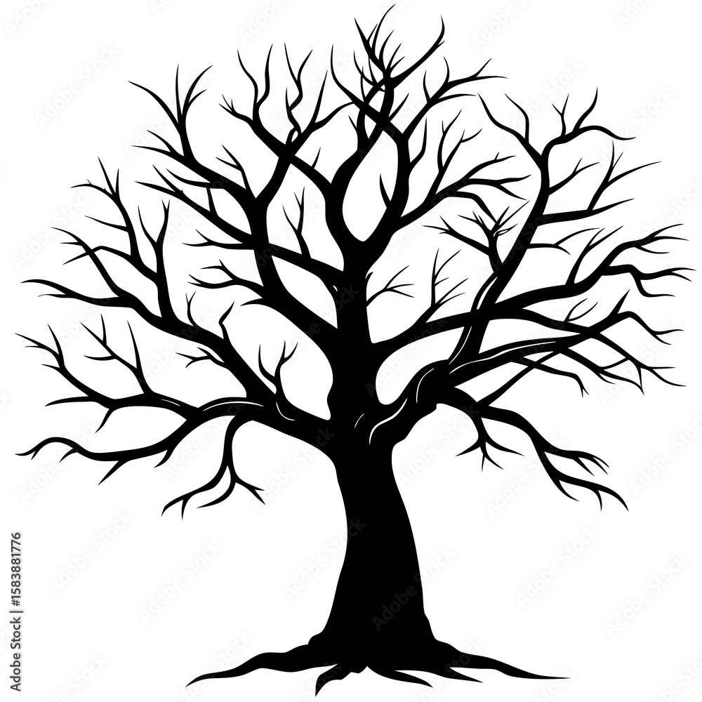 Obraz premium Dead tree silhouette 