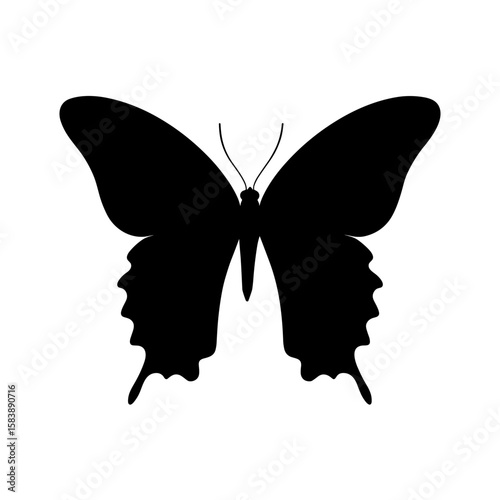 butterfly silhouette vector clipart