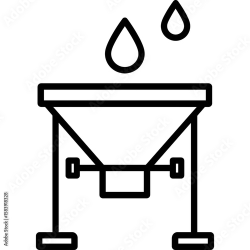 Disdrometer outline icon vector