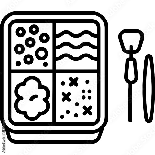 Sensory play kit outline icon vector