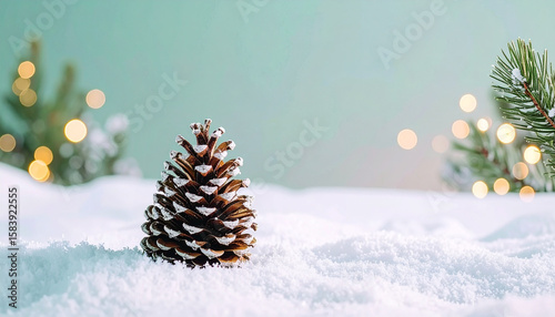 Minimaler Weihnachten Pastellfarben Hintergrund in Mintrosa

