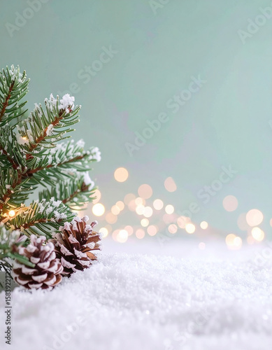 Festlicher Hintergrund Weihnachten Pastellfarben und Bokeh

