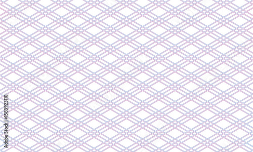 三重菱つなぎ模様のグラデーションがかった二重フレーム