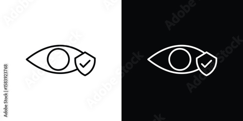 Vision insurance icon for concept and graphic design. Collection of high quality black style vector icons
