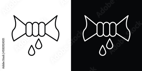 Squeeze icon for concept and graphic design. Collection of high quality black style vector icons