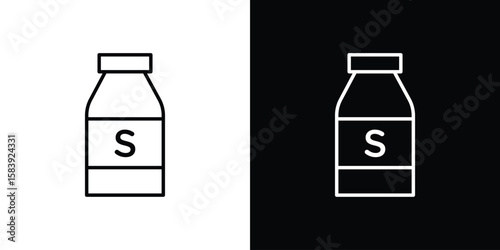 Solvent icon for concept and graphic design. Collection of high quality black style vector icons