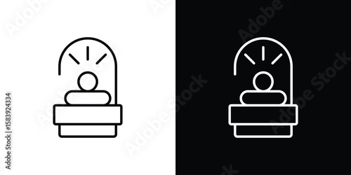 Solarium icon for concept and graphic design. Collection of high quality black style vector icons