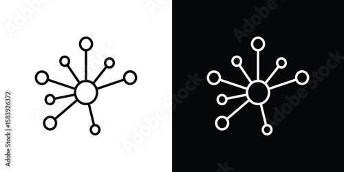 Hub icon for concept and graphic design. Collection of high quality black style vector icons
