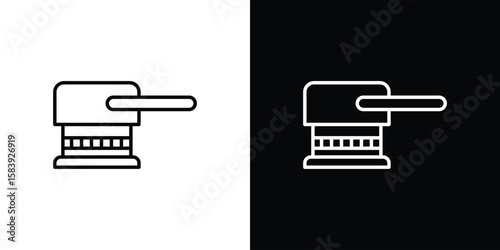 Floor sanding machine icon for concept and graphic design. Collection of high quality black style vector icons