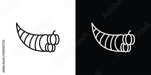 Cornucopia icon for concept and graphic design. Collection of high quality black style vector icons