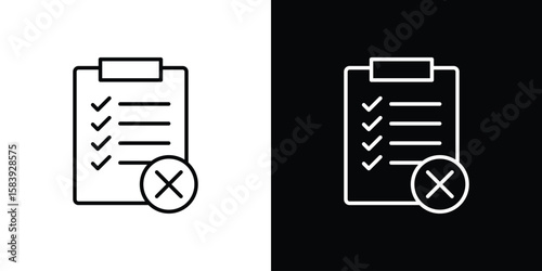 Bug report icon for concept and graphic design. Collection of high quality black style vector icons