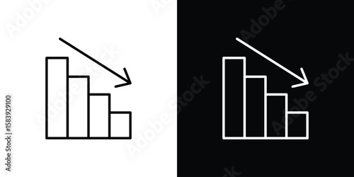 Attrition icon for concept and graphic design. Collection of high quality black style vector icons