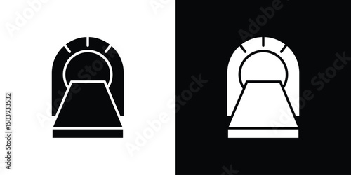 Tomography icon glyphs vectors. Web flat pack.