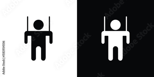 Puppet icon glyphs vectors. Web flat pack.