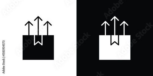 Product release icon glyphs vectors. Web flat pack.