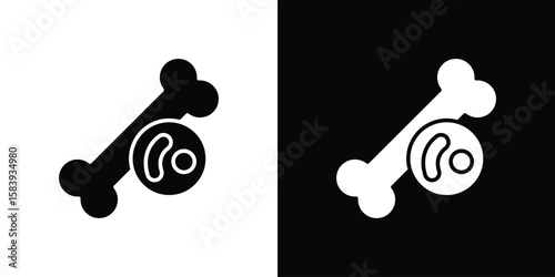 Multiple myeloma icon glyphs vectors. Web flat pack.