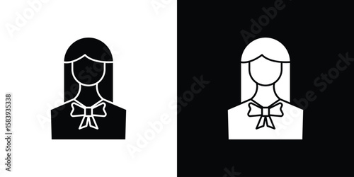 Lawyer icon glyphs vectors. Web flat pack.