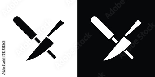 Knife sharpener icon glyphs vectors. Web flat pack.