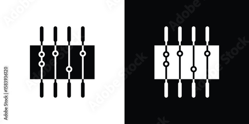 Foosball icon glyphs vectors. Web flat pack.
