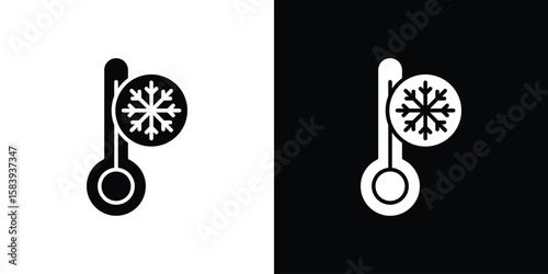 Cold icon glyphs vectors. Web flat pack.