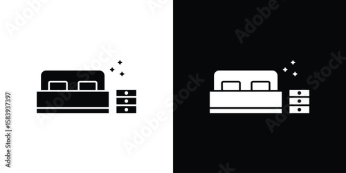 Clean Room icon glyphs vectors. Web flat pack.