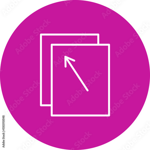 Duplicate  Pink Circle  Icon Design
